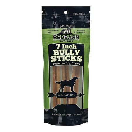 Redbarn Bully Sticks Raw 7" 3Pk 251005